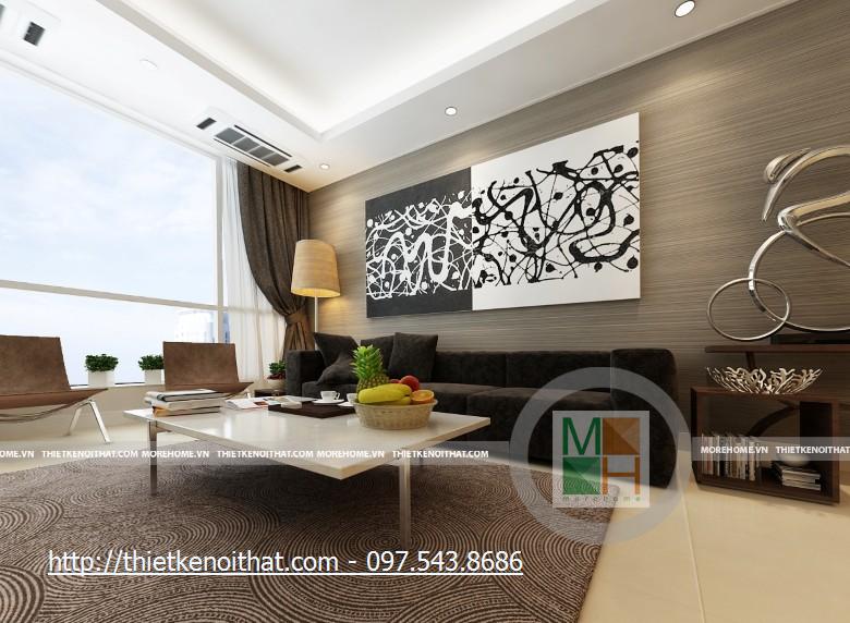 Thiết kế nội thất chung cư cao cấp KeangNam - Nhà Anh Trường